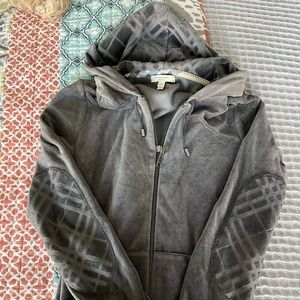 Burberry Women’s Velour Track Suit Medium